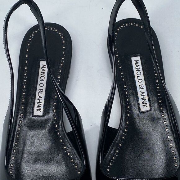 Manolo Blahnik Leather Slingback Flats size 36 - Picture 4 of 11